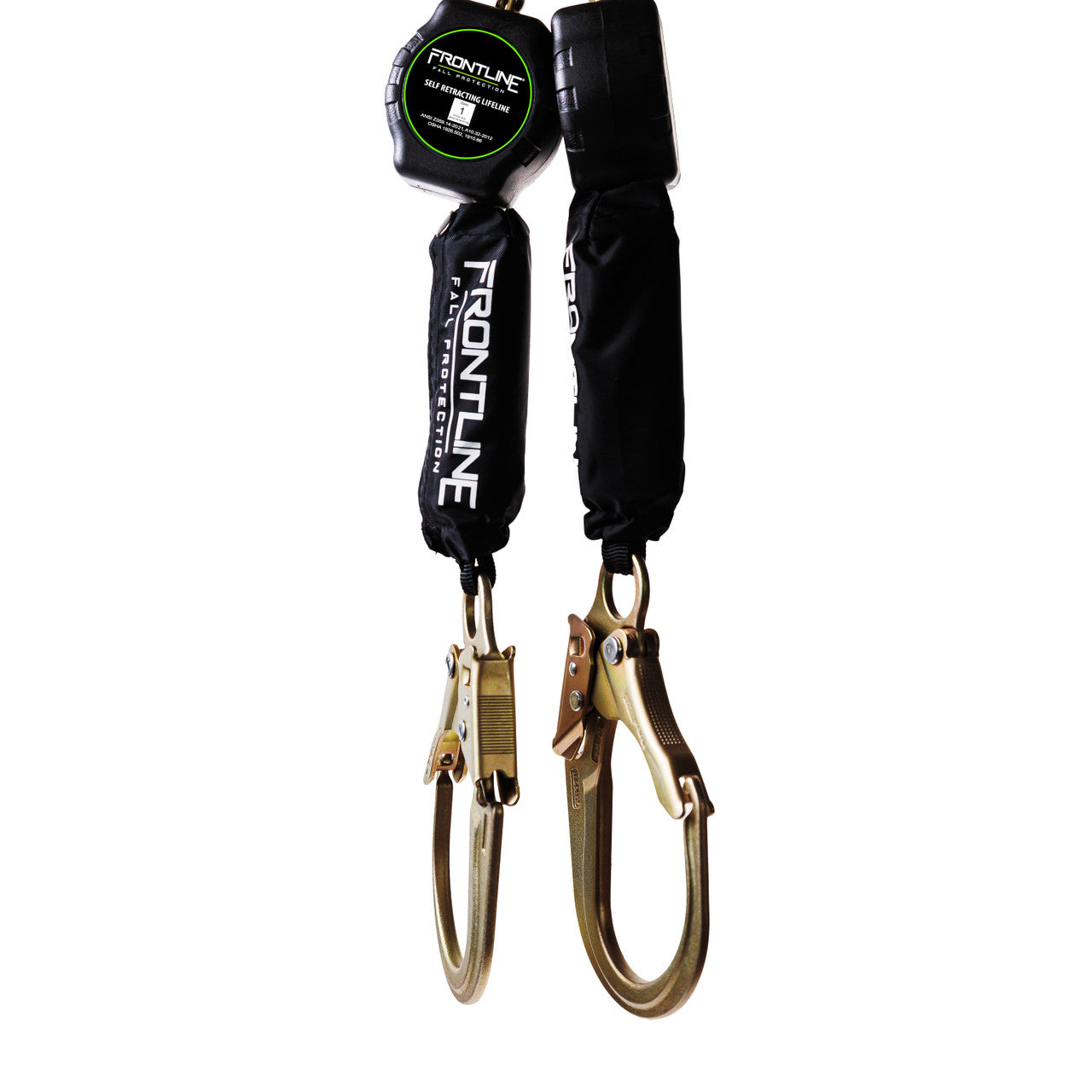 Frontline RPA062R Aramid Fiber Web Twin Leg 6' SRL with Steel Rebar Hook Ends (Class 1)