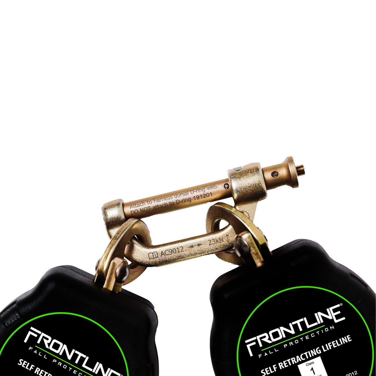 Frontline RPA062R Aramid Fiber Web Twin Leg 6' SRL with Steel Rebar Hook Ends (Class 1)