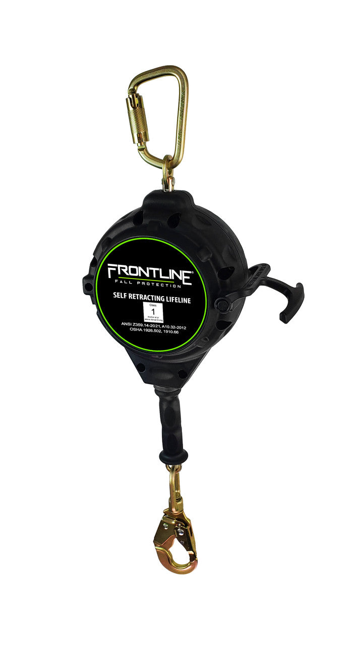 Frontline RPGC Cable Single Leg SRL with Steel Snap Hook End with Carry on Handle and Tagline