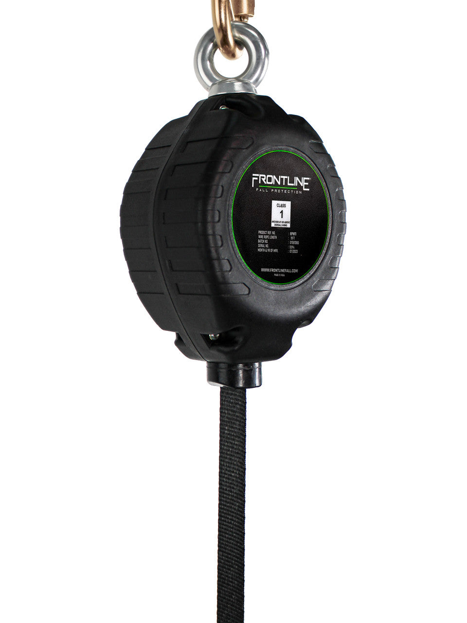 Frontline RPW Web Single Leg SRL with Steel Snap Hook End (Class 1)