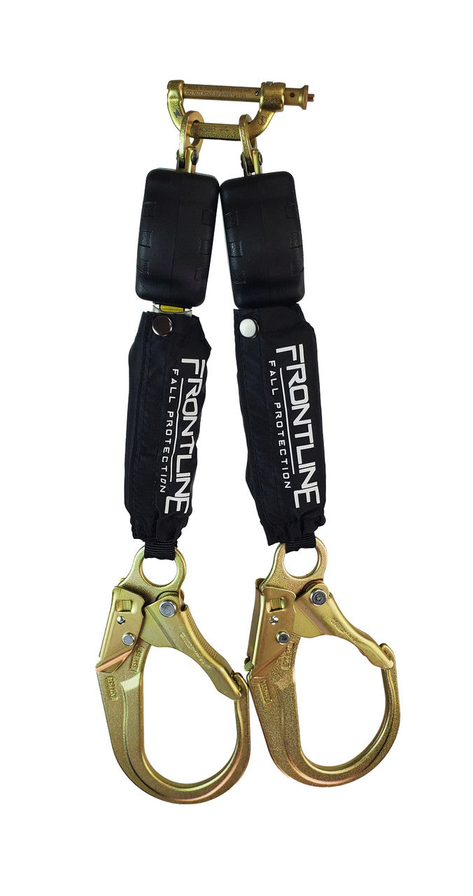 Frontline RPA062R Aramid Fiber Web Twin Leg 6' SRL with Steel Rebar Hook Ends (Class 1)