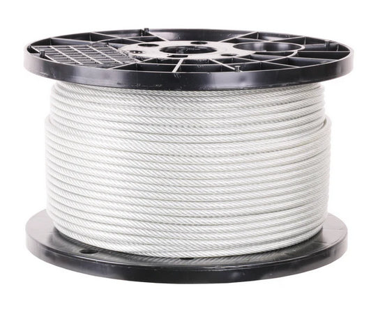 Frontline WLS16-CABLE316 1' Steel Cable with Coating (3/16") for Warning Line System