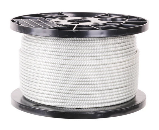 Frontline WLS16-CABLE316 1' Steel Cable with Coating (3/16") for Warning Line System