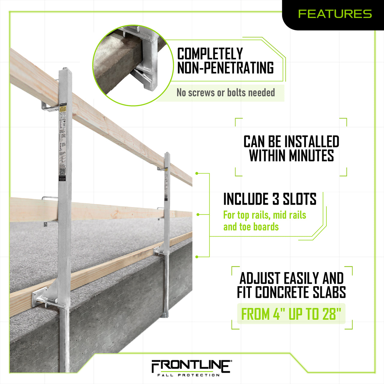 Frontline Slab Grabber System for Concrete Substrates (Ea)