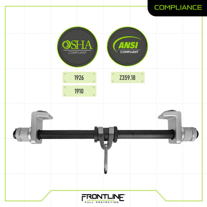 Frontline Aluminum I-Beam Slider Anchor