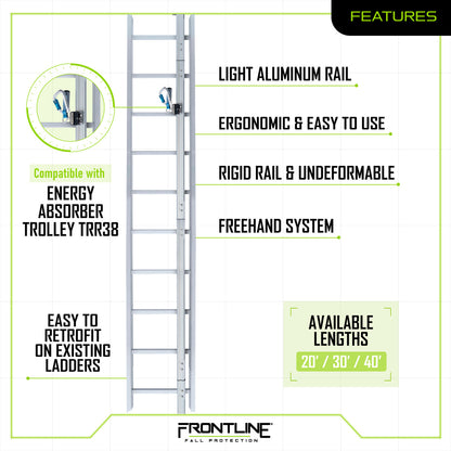 Frontline VLRS Securail Pro Vertical Lifeline System