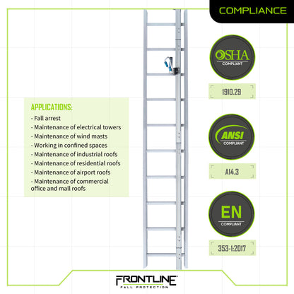 Frontline VLRS Securail Pro Vertical Lifeline System