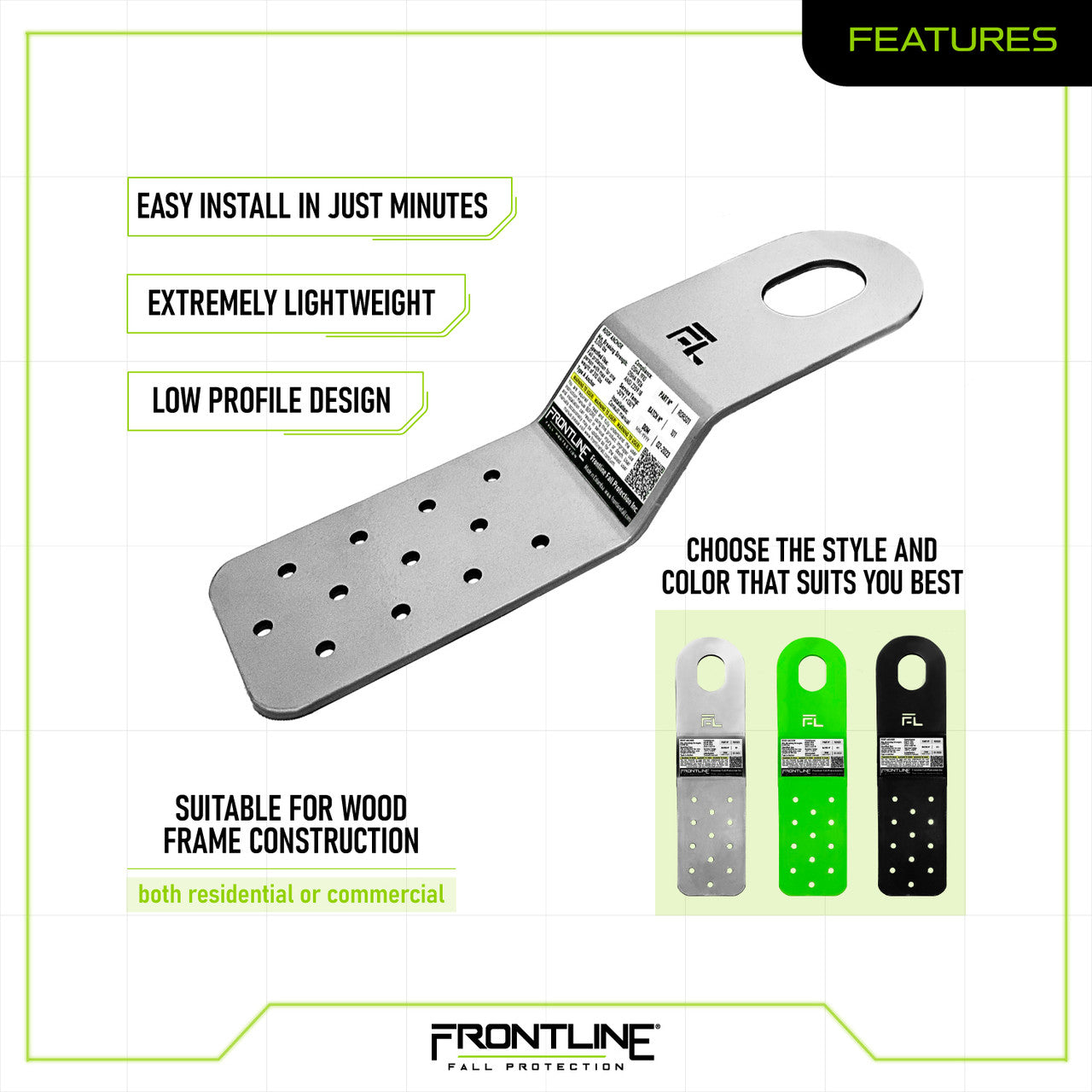 Frontline RORS01 Residential PitchFast Roof Anchor