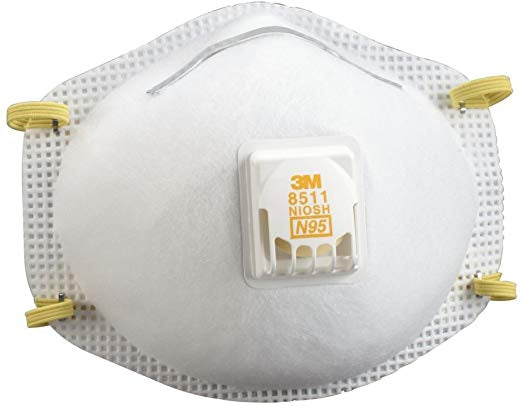3M 8511 Cool Flow Particulate N95 Respirator with Valve (Box/10)