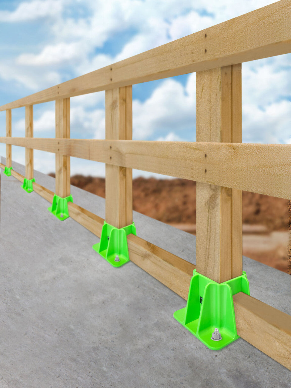 Frontline GPB200 Safety Guardrail Boot Base with Hardware Included